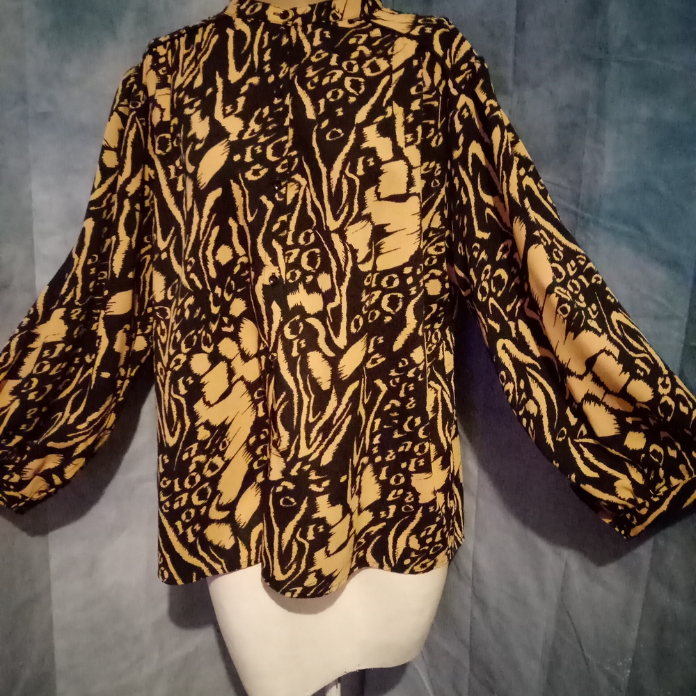 Stylish Black and Gold Women's Top